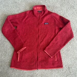 Patagonia Women's Better Sweater Red Jacket Size Large